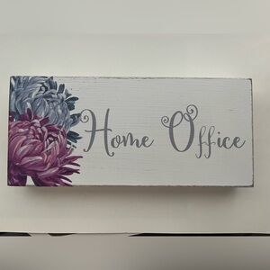 Home Office Wooden Sign